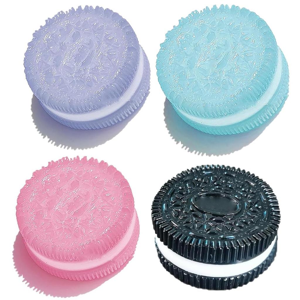 Pink Cookie Taba Squishy Stress Relief Biscuit Stress Relief Sandwich Simulation Ultra Soft Decompression Ventilation Toy Squishy, Toy, Toy, Toy,