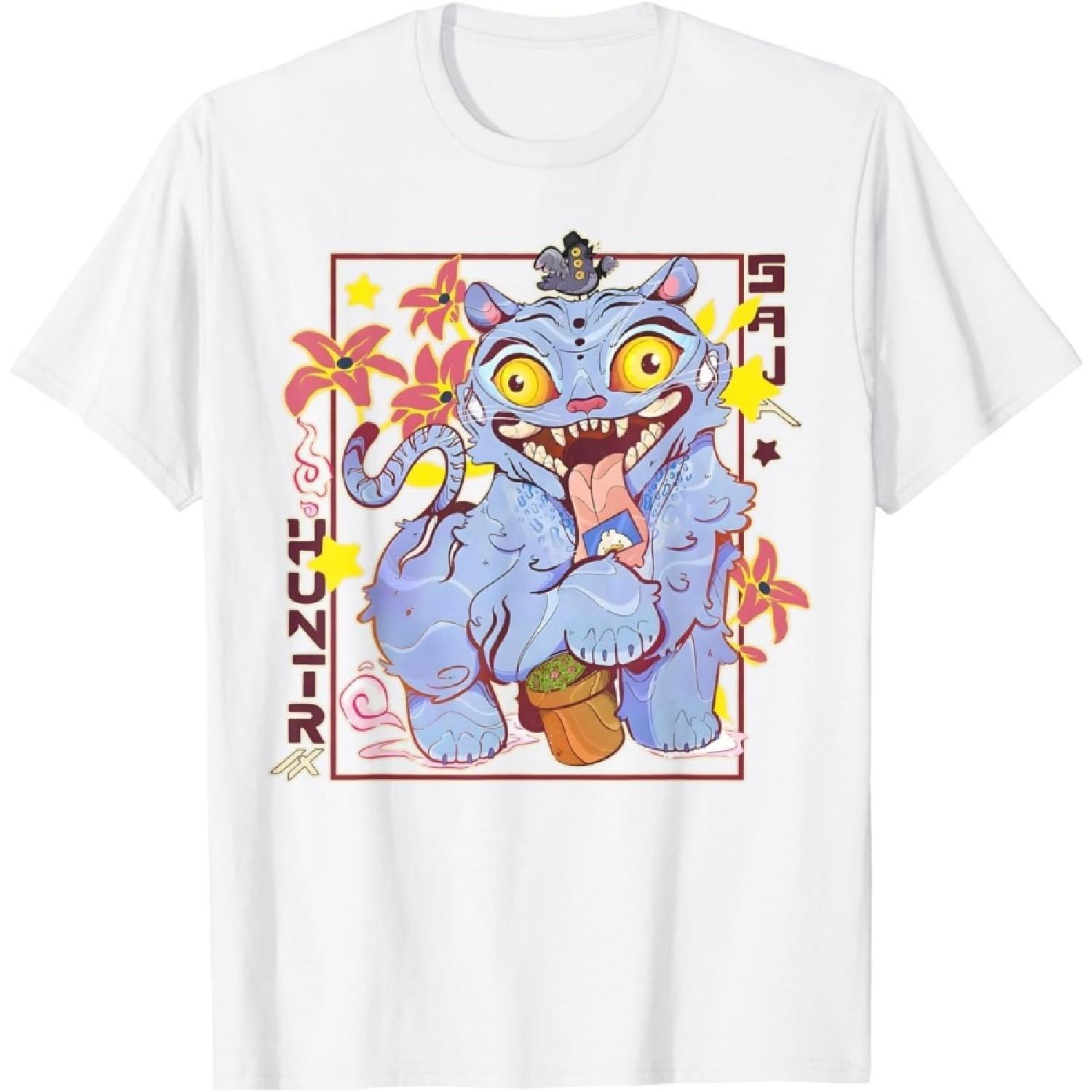 NeotoBatAO Derpy Blue Tiger T-Shirt S