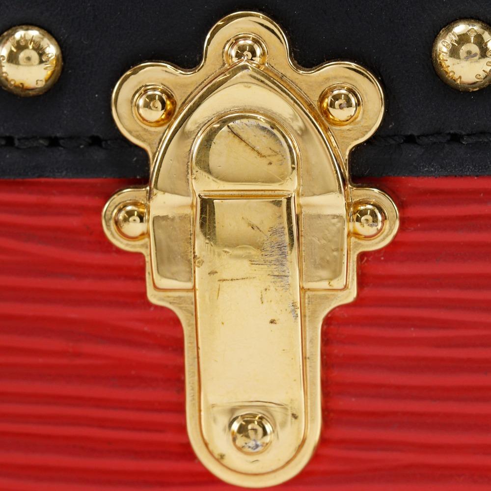 LOUIS VUITTON Trunk clutch Shoulder Bag M51697 2-way clutch Rouge Red Epi Leather Women Used
