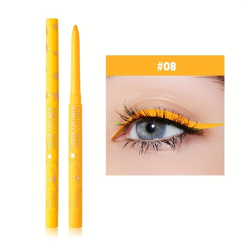 Pudaier Long-Lasting Waterproof Colored Eyeliner Is Easy To Outline The Eyes Without Smudging. It Is Suitable for Valentine'S Day And Music Festivals.