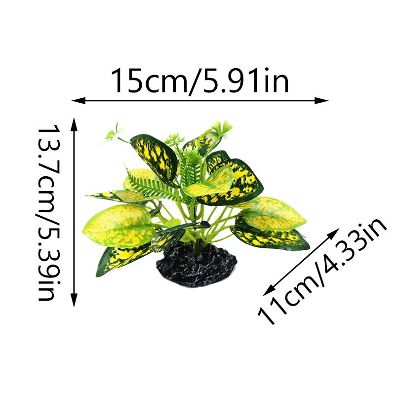 

1шт украшение для аквариума декор для аквариума реалистичные искусственные водные растения имитирующие растения для рептилий