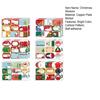 12 Stück Weihnachtsgeschenk-Namensschilder Guter Versiegelungseffekt Quadratische Selbstklebeetiketten Leuchtende Farbe Paketaufkleber zum Umschlagverschluss
