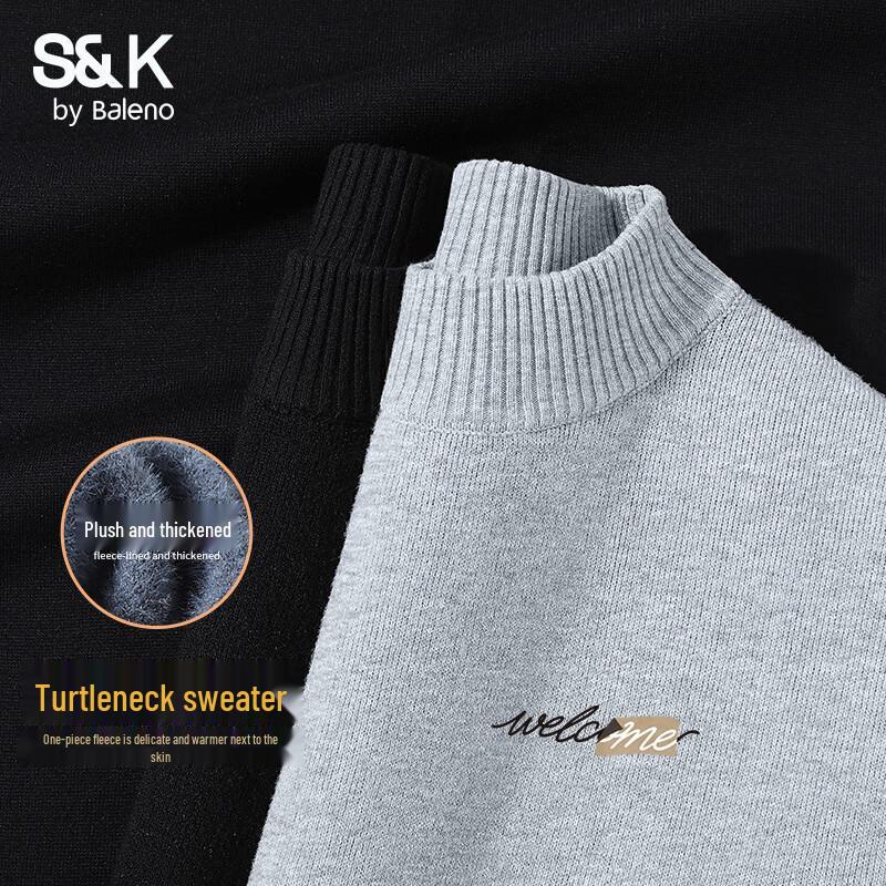 

Baleno Men s S&K Series Half-High Collar Heavyweight Knit Sweater XL