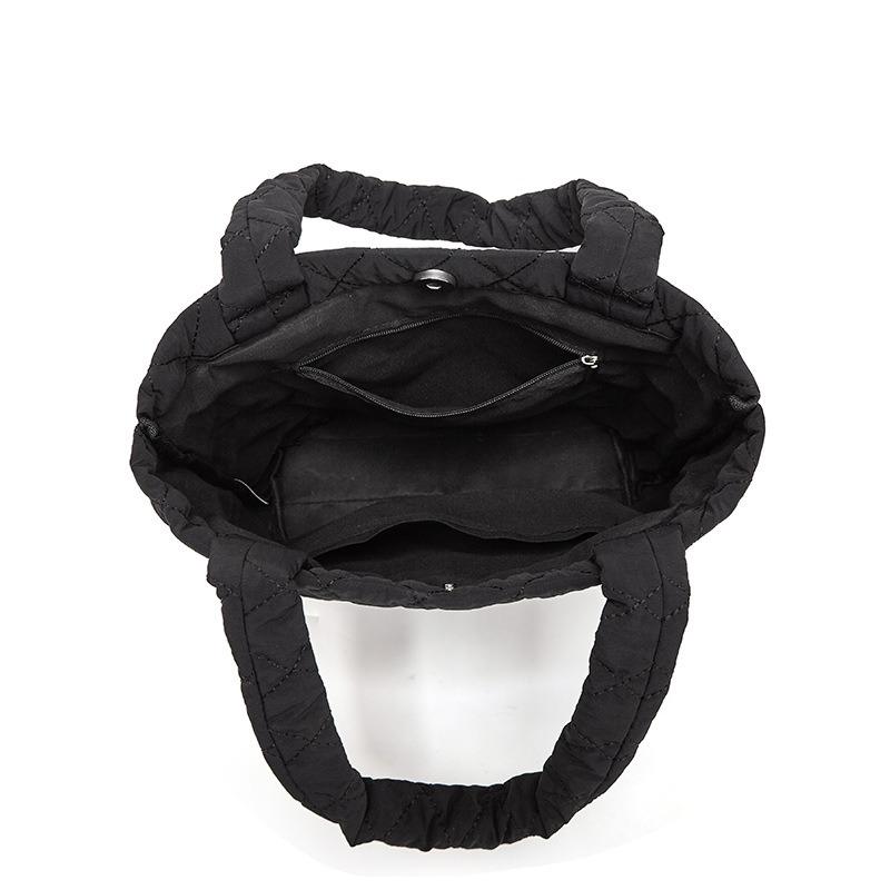 Niche design simple casual cotton rhombus handbag shoulder bag versatile trend underarm bag women