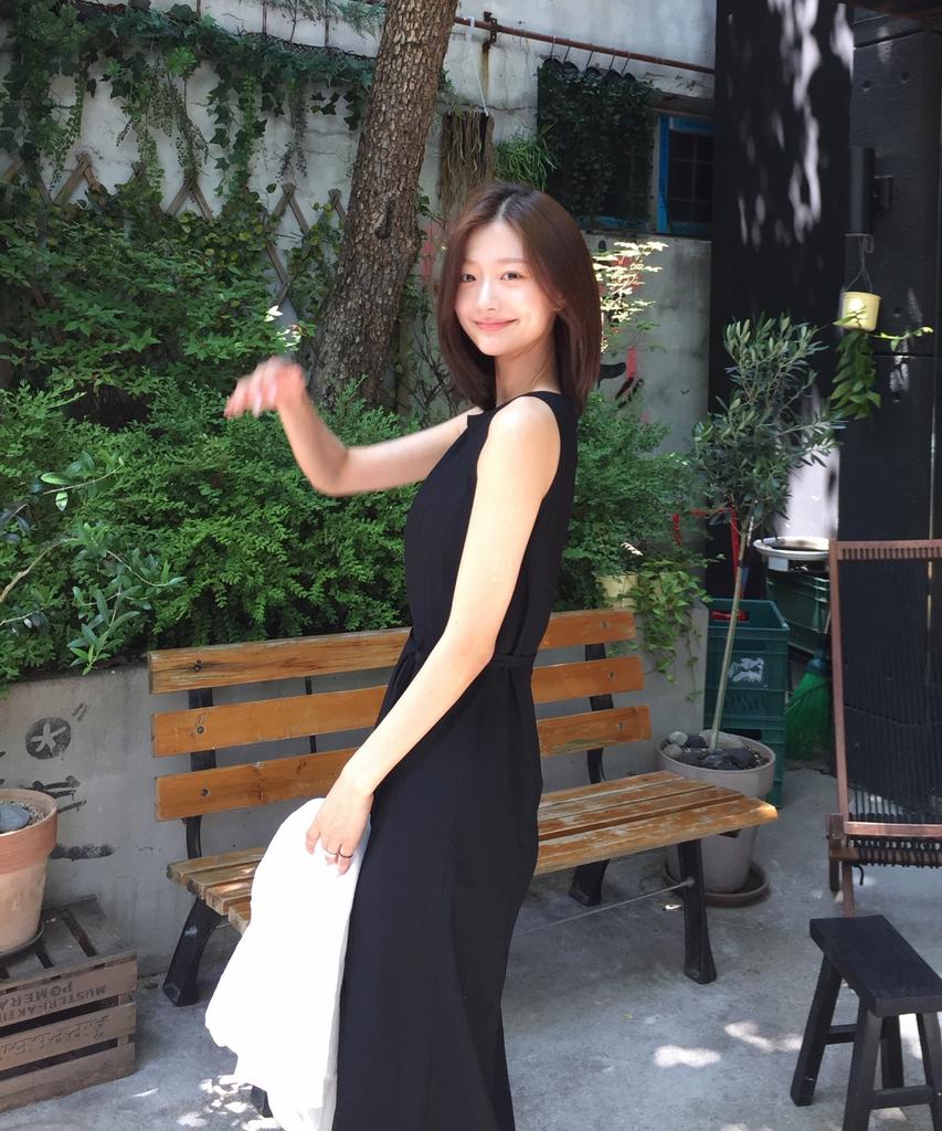 MIXXO [Essential] Boat Neck Sleeveless Dress_Miwowg710A
