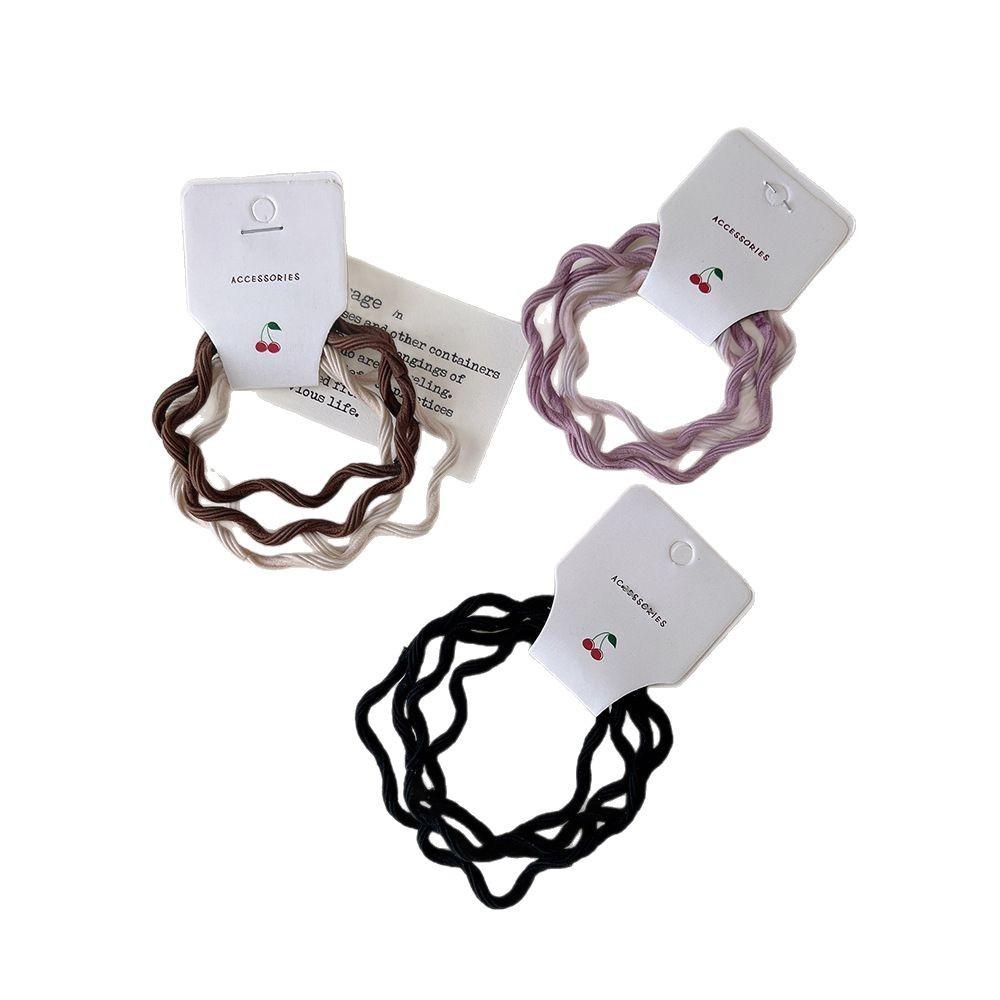 Confezione da 4. Colore Caramella Anello Base per Capelli Elastico per Capelli con Onde che Cambiano Colore Elastico per Capelli da Donna Accessorio per Capelli
