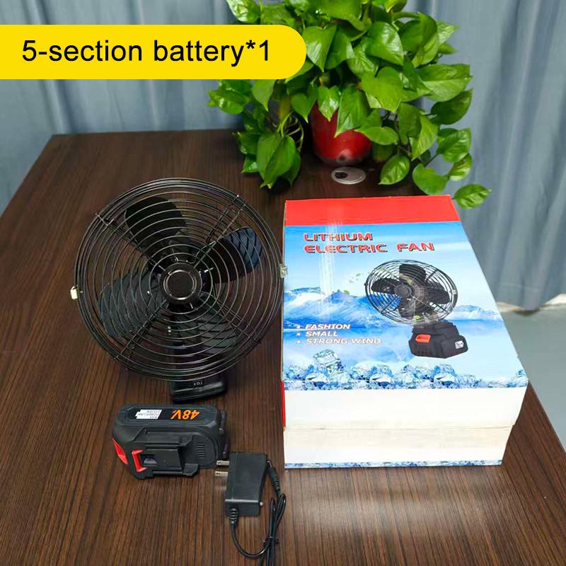 

Portable Fan Cordless Lithium Battery Electric Fan Rechargeable Outdoor Desktop Cooling Fan For Philippine 5/10 Cell Batteries