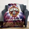Name Custom PFC CSKA Moscow Print Flannel Blanket High Quality Warm Comfortable Cover for All Seasons Perfect for Gifts Home Decor