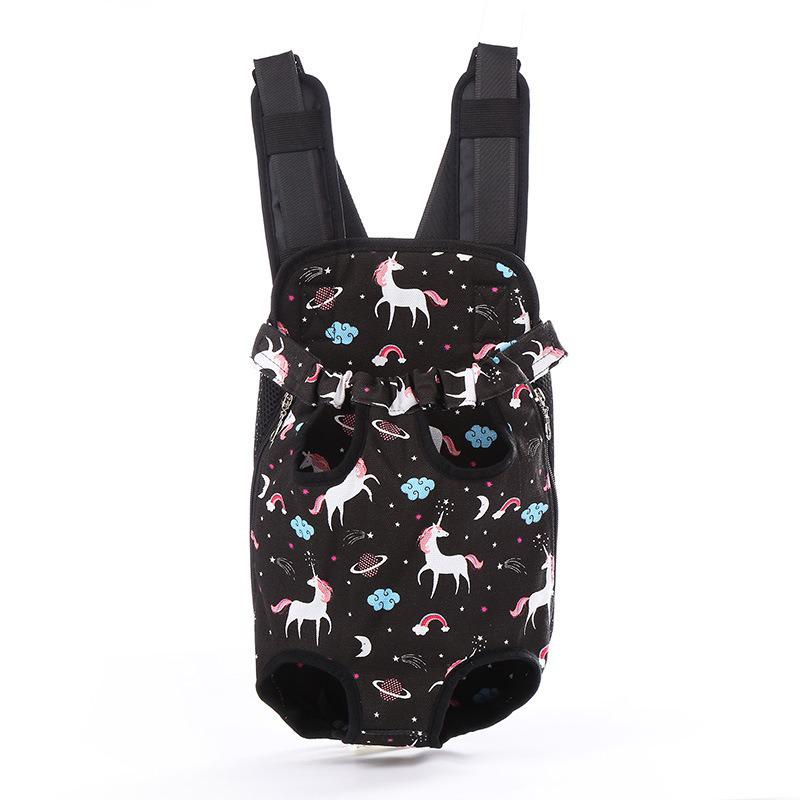 Double Shoulder Pet Travel Backpack with Mesh for Cats and Dogs
