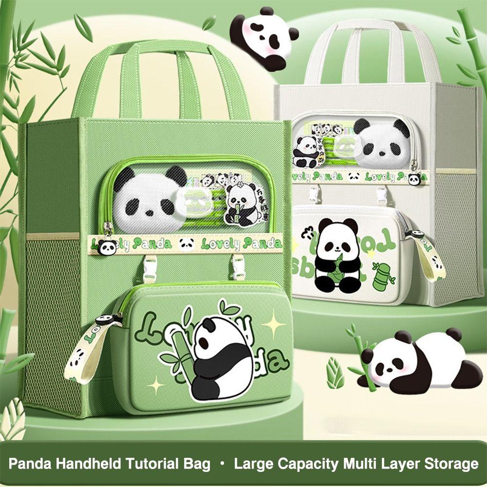 Large-capacity Students Tutorial Bag Six-Layer Handbag Stationery Storage Bag  School Office