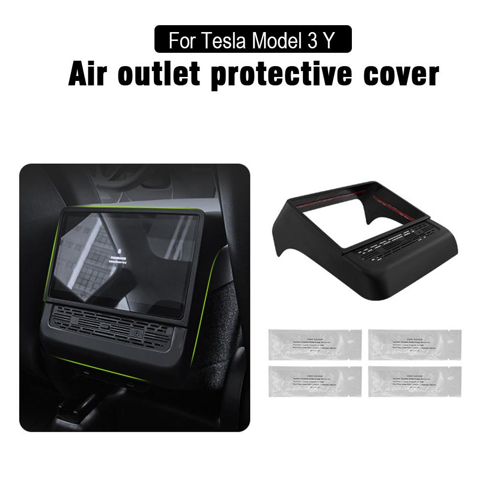 For Tesla Y Highland Juniper Rear Center Console Air Vent Cover Vent Outlet Dust Cover Car Styling Interior Accessories D9r9