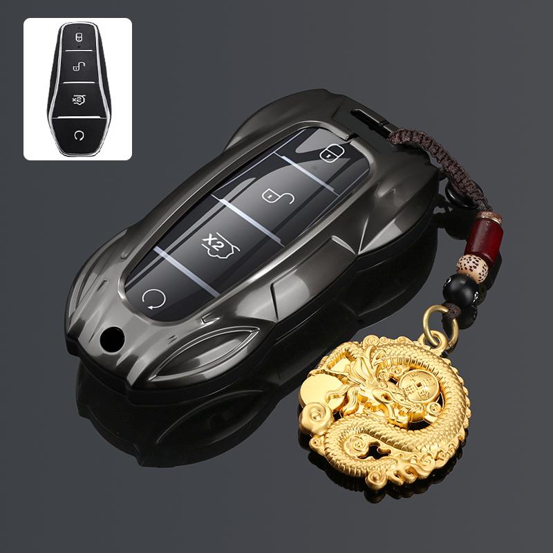 Metal Car Remote Key Cover Case Holder Shell Styling For BYD New ATTO 3 Qin L Song Plus Dmi Han Tang Dolphin Seal U EV Sealion