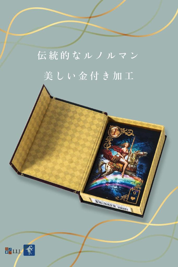 Lenormand Cards Gilded Reverie Lenormand Expanded Edition Oracle Cards Fortune Telling with Japanese Instruction Authentic I.I.J Manual,