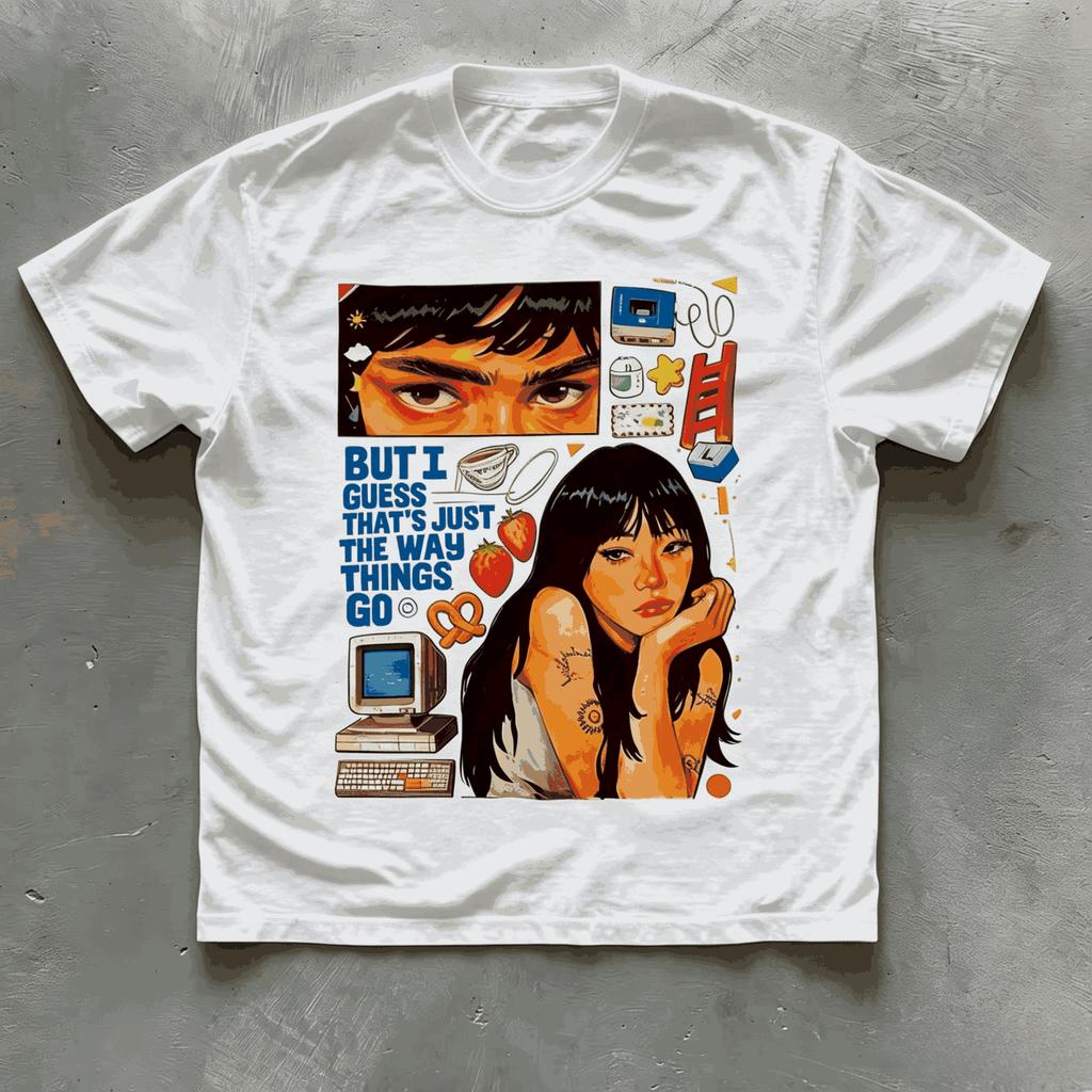 Summer Hot Sale Beabadoobee Inspired Graphic Tee Retro Music Unisex Hip Hop Streetwear Top Y2k Gothic Cotton Oversized T-Shirt