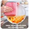 10Pcs Reusable Table Cleaning Cloth Microfiber Kitchen Rag Scouring Pad Kitchen Dish Towels  Home