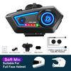 JYD-C50 Motorcycle Helmet Bluetooth 5.4 Headset Hands Free Call IPX67 Waterproof 500mAh Headset Speakers HiFi Stereo RGB Light