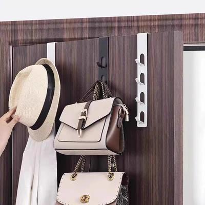 Door Hook, No Drilling, Wall Hanging Clothes Rack, Bedroom Clothes Bag, Iron Hanging Rack, Door Back Vertical Hanging Clothes Hook