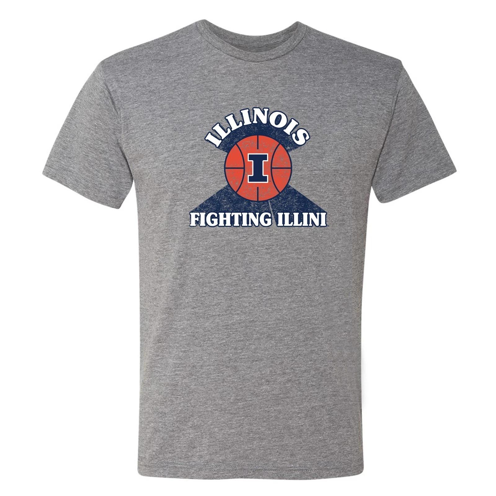 Illinois Basketball Shootout NLA Triblend T-Shirt - Premium Heather 2XL