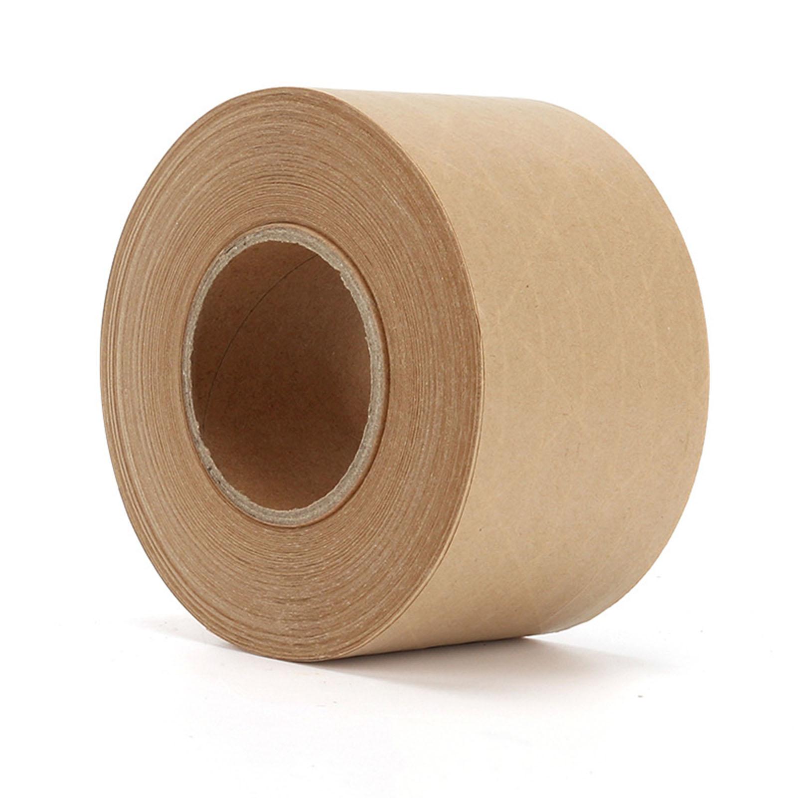 Nastro di Carta Kraft Ecologico Scrivibile Attivato dall'Acqua Nastro Marrone di Carta Kraft per Imballaggio Pittura Artistica