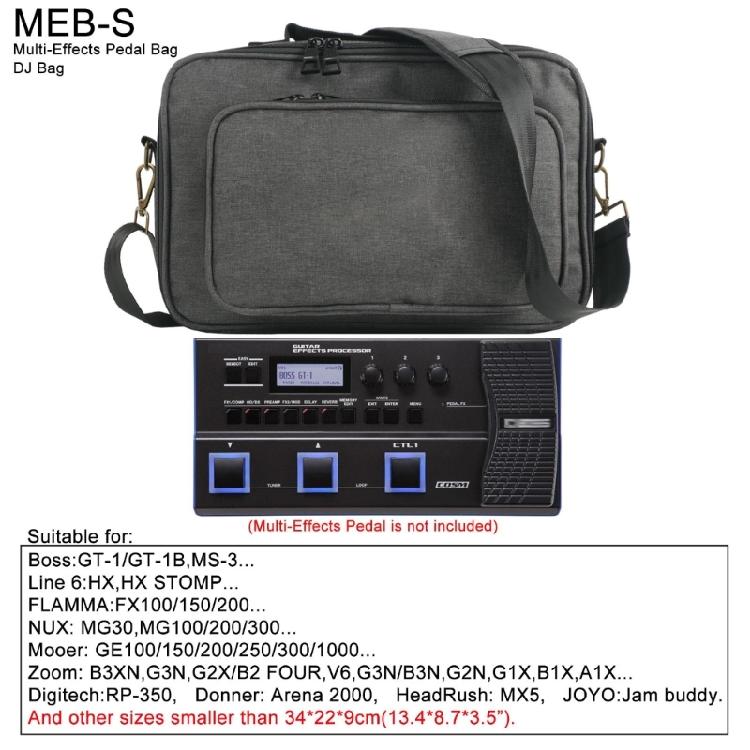 Light Weight Guitar Pedal Bag Durability Functional Guitar Pedalboard Carriers for Ample Storage And Stability