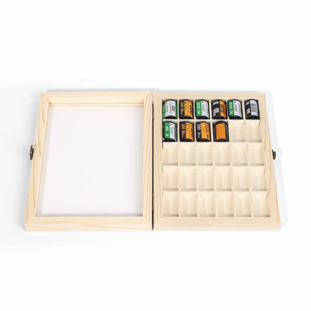 Cu Cutie de Depozitare cu Capac, Cutie Antistropi, Raft de Expunere Practic pentru Casetă Film 135