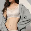Thin Bra Women's Gathering Bra Large Size Large Cup All Inclusive Adjustable Breast Bra and Double Breasted Bra