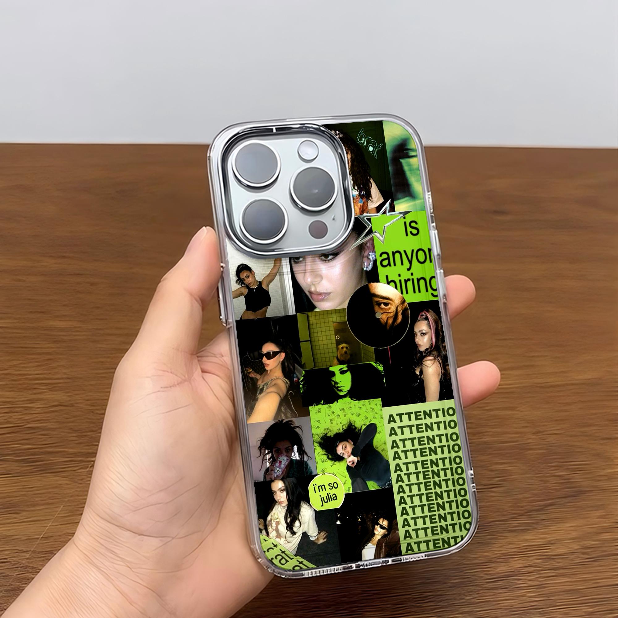 

Чехол для телефона C-Charlis XCX B-BRAT Brat 360 365 Для iPhone 17 16e 16 15 14 13 12 11mini Pro Max X XR XSMAX 8 7 Air Plus Мягкая накладка iPhone 16