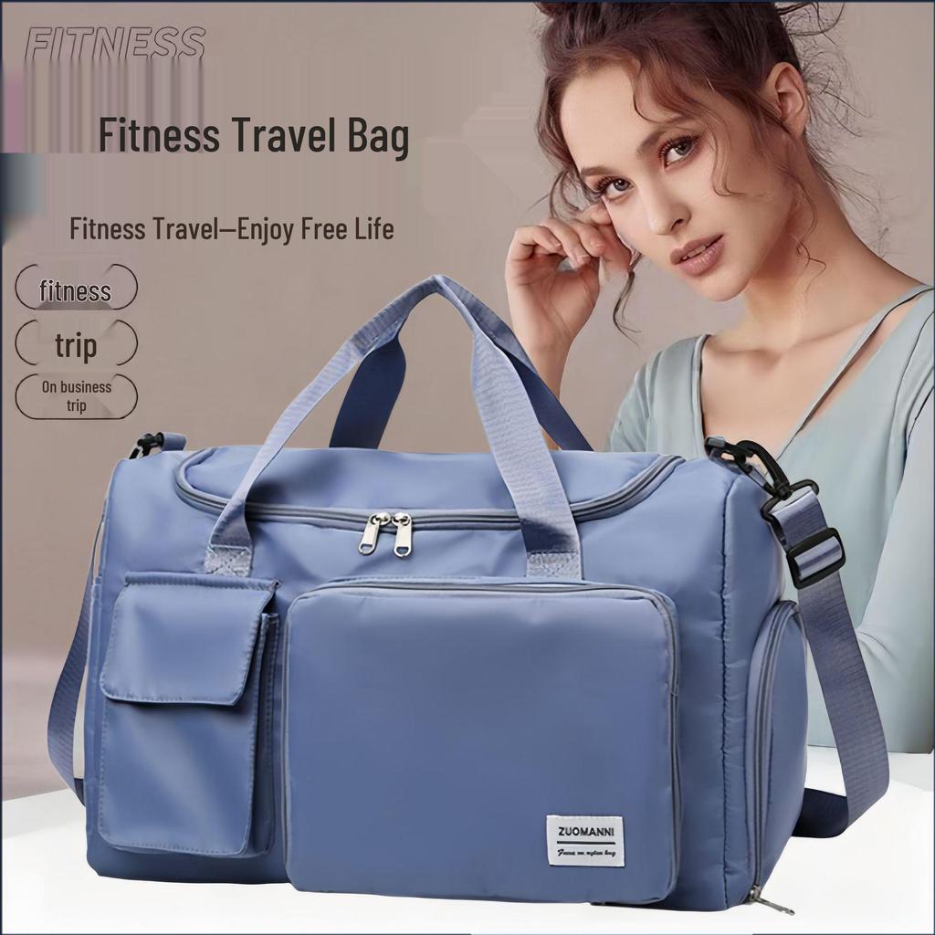 Fashion Fitness Bag: Men's & Women's Water-Repellent Handbag with Wet/Dry Separation, Shoe Compartment - Ideal for Sports & Travel.