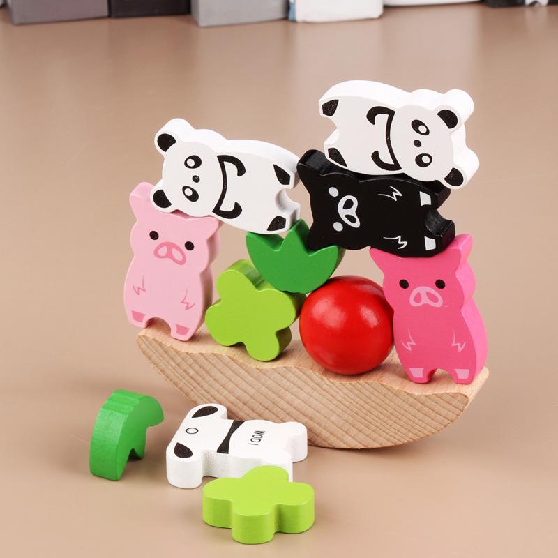 

Children s Educational Balance Boat Bead Stacking Puzzle