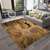 Dinosaur Fossil Pattern Rug for Bedroom Living Room Carpet for Kitchen Floor Mats Home Decor Non-Slip Floor Pad Rug 11 Sizes