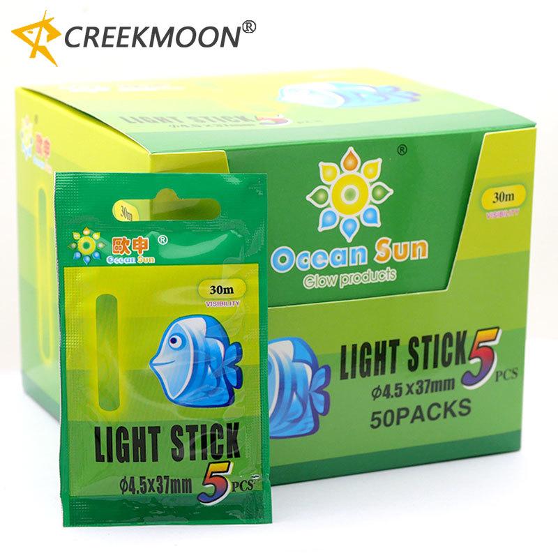 

250pcs 50Bags Fishing Glow Stick 4.5*37mm/ 3.0*25mm Night Fishing Luminous Chemical Light Sticks Wand for Floating Accessories 260319 250Pcs 50bags-3.0x25mm