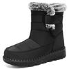 Snow Boots Women's Plus Size Women's Boots Plus Velvet Thick Cotton Boots Polyurethane Boots High-top Thick-soled Cotton Shoes