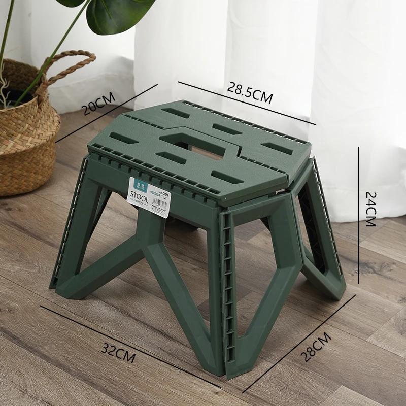 Hot Sale Modern Storage Folding Stool Strong Portable Plastic Stools Eco-friendly Home Foldable Solid Step Stool for Adults