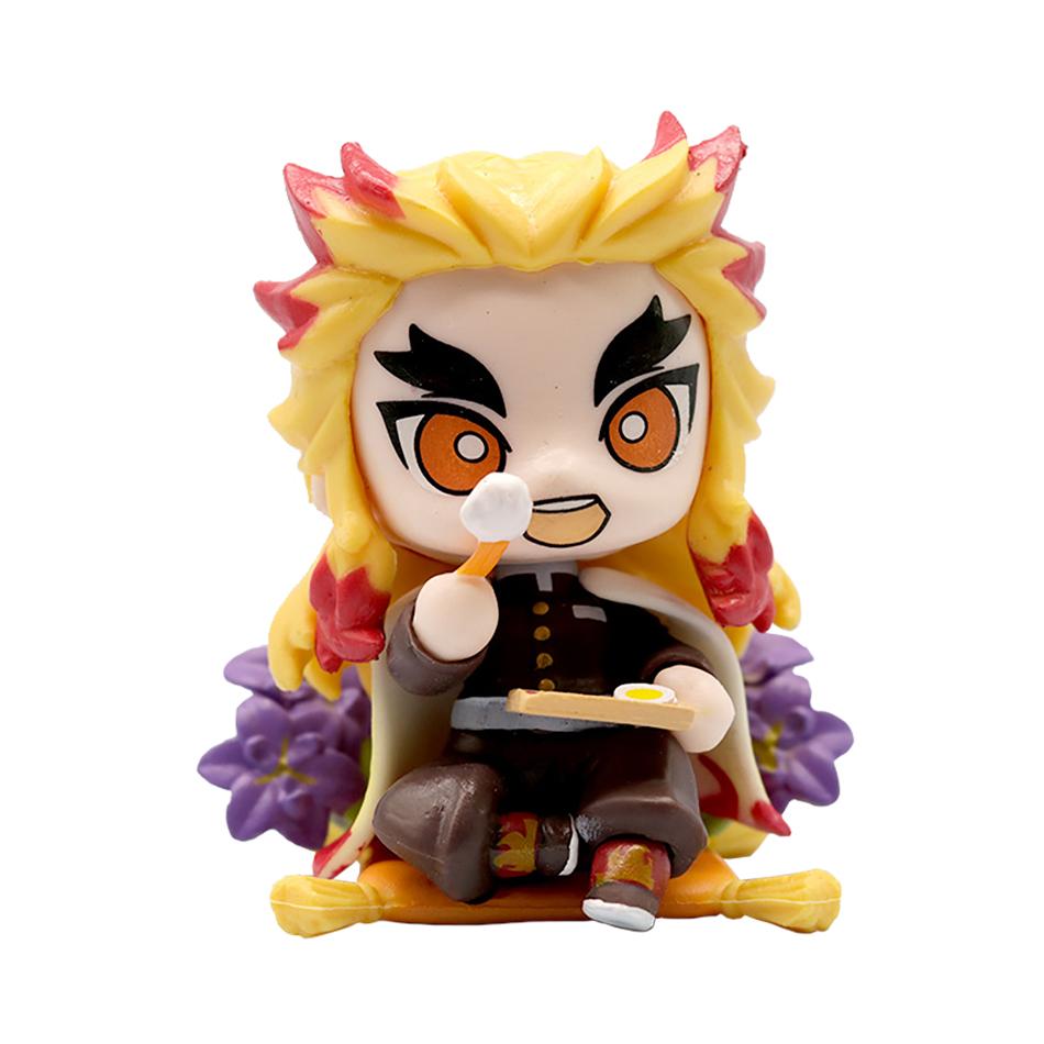 

Anime Demon Slayer 6Pcs/Set Small Figure Boxed Character Multiple Combination Sets Cute Anime Toy Gift Collection Decoration PVC