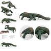 Exceptional Pvc Komodo Dragon Figurine Lifelike Reptile Wildlife Model For Collectors 16x45x32cm