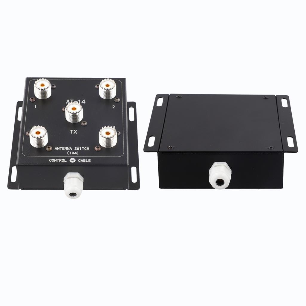 Professional 4 Way Coaxial Remote Antenna Switch Robust Construction Designed for High Power Transmission 1 8 60MHz 500W PEP