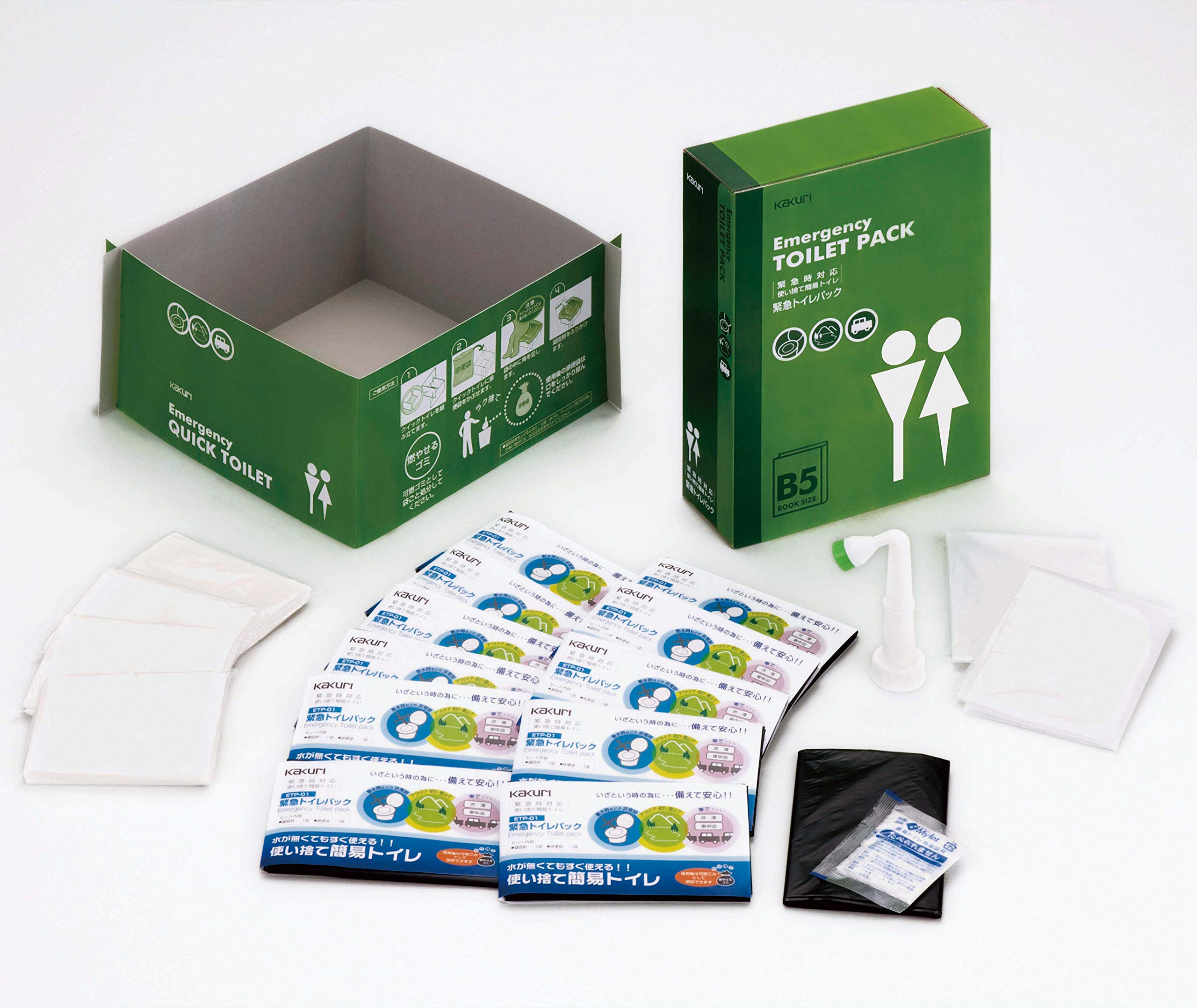 

Kakuri Emergency Toilet Pack Set ETP-50S