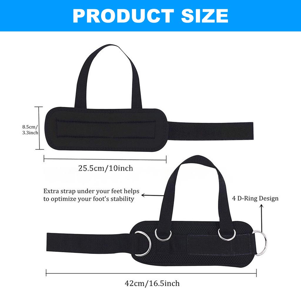 Ankle Straps Ankle Cuffs Comfortable Workout Ankle Belt Leg Strength Trainer Pull Cord Accessories for Cable Machines