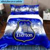 Everton Football Club Crest 3PCS Bedding set,Ideal for1pc Duvet Cover And 2pcs Pillowcases Perfect for Christmas gift,Ideal for Bedroom, Dormitory