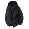 Solid Long Plus Mountain Autumn [Kayiyasu] Men's Jacket, Windbreaker, Lightweight, Thin, Water-Repellent, Windproof, Outerwear, Warm, Color, Sleeved,