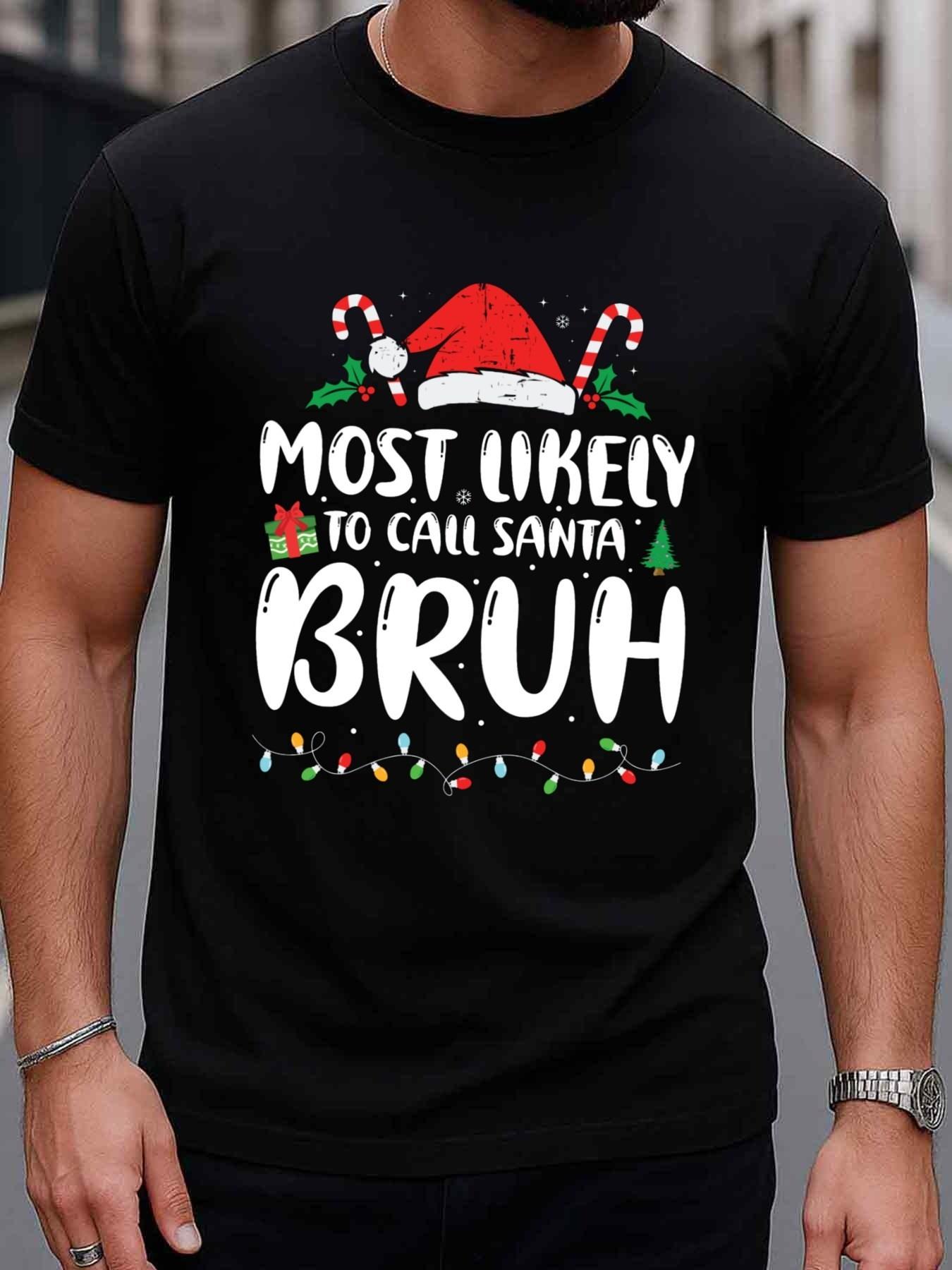 Top Pick Mens Funny Christmas TShirt  Most Likely to Decorate S