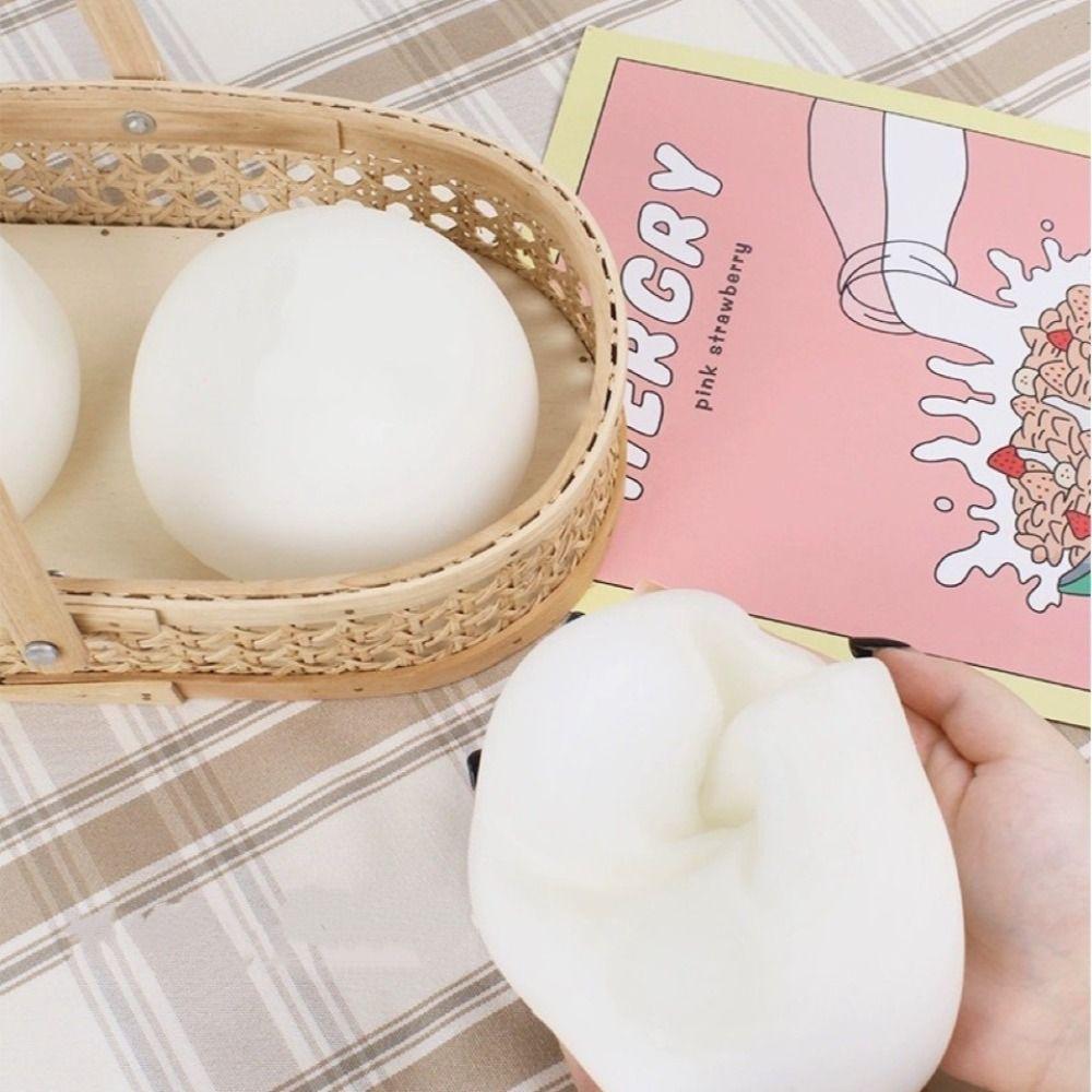 Soft Bun Squishy Ball TPR Material Sensory Fidget Toy Novelty Slow Rising Ball Kid Adults