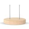 Crochet Dolls Stand Set With Wood Bases, 12Count For Single And Double Needle Dolls Wood Display Stand