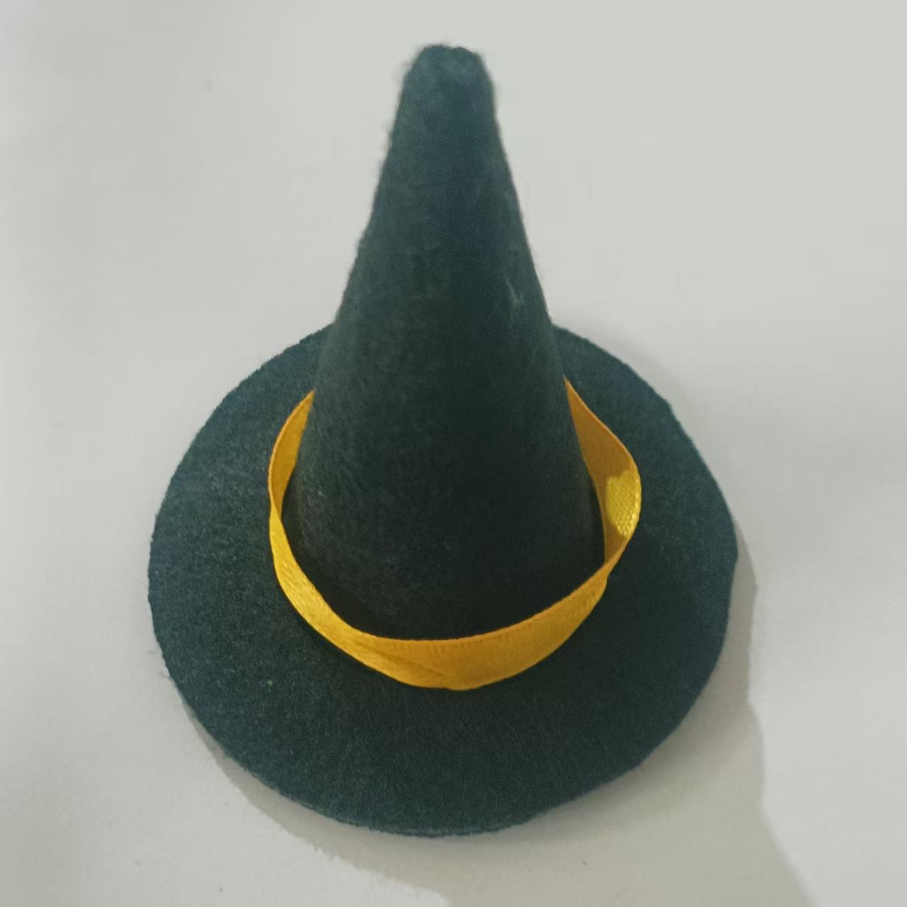 Fancyfamily 10pcs Halloween Mini Felt Witch Hat Bottle Decorations Festival Party Decoration Props