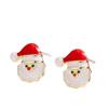 Festive Christmas Tree Stud Earrings with Colorful Enamel and Diamond Inlay