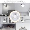 1Pcs Ceiling Fan Led Light 110V 220V 3000K 4200K 6500K 5.3 Inch Led Light Retrofit Kit 3 Color Dimmable Memory Function For Home