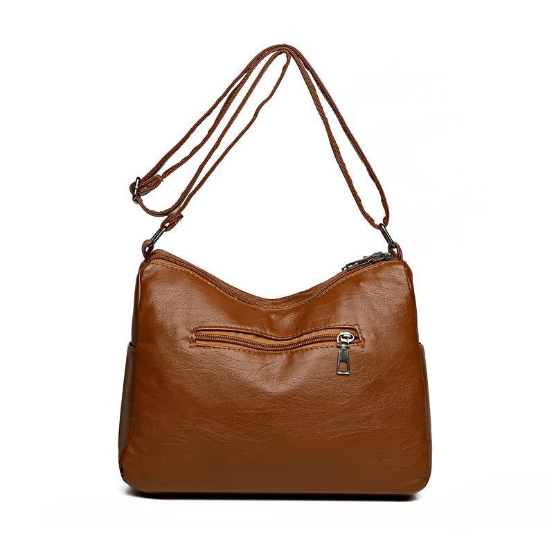 Mehrschichtige Damen Vielseitige Modische Große Kapazität Mittelalterliche Ein-Schulter Crossbody-Tasche