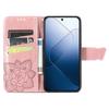 For Xiaomi 14T Pro Case PU Leather Wallet Phone Cover Butterfly Pattern
