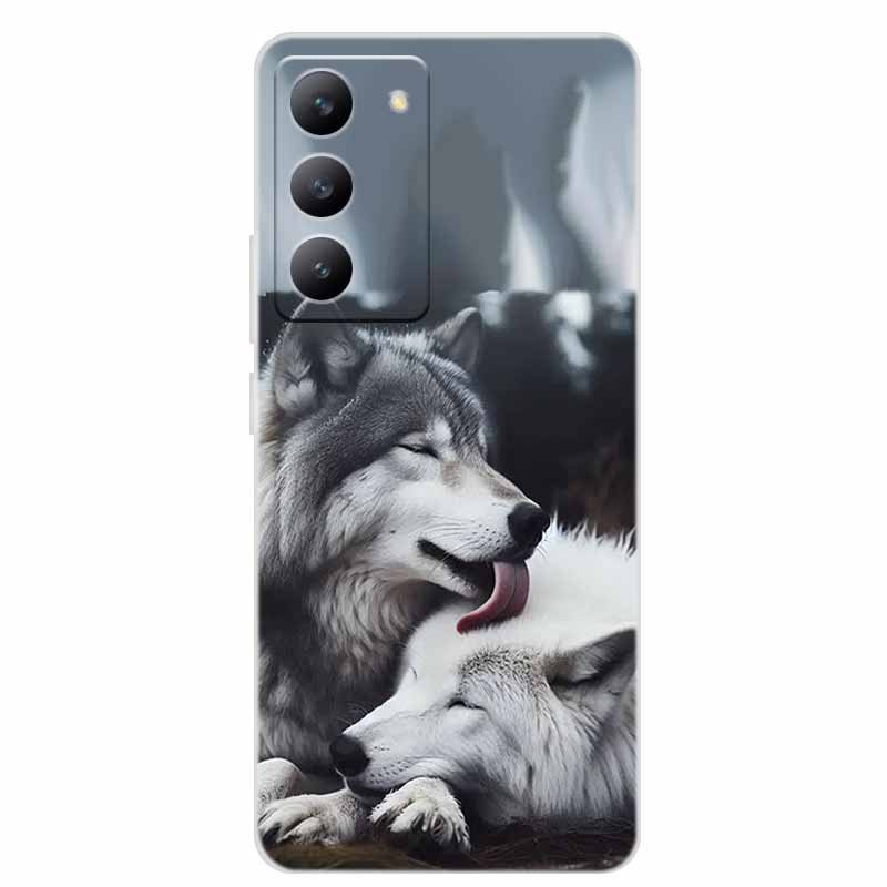 For Redmi 15 4G Phone Case Fashion Flowers Transparent Silicone TPU Soft Back Cover Case For Xiaomi Redmi 15 5G Case Redmi15 Bag