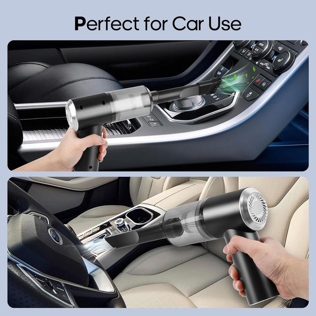 Mini Portable Vacuum Cleaner, Handheld Car Vacuum Cleaner Strong Suction Handheld Vacuum High Power, Rechargeable Vacuum Cleaner